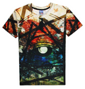 Slim 3D Eye Printed Short Sleeved T-shirt for Kids