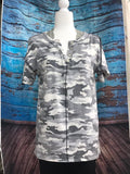 Soft Grey Camo top