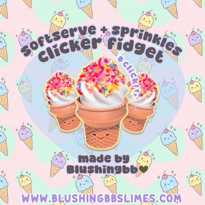 Softserve & Sprinkles clicker fidget