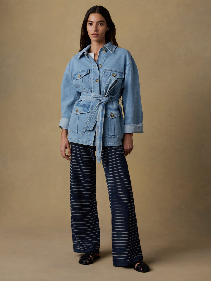 | Solstice Denim Safari Jacket - Bay Drift Wash | Faherty Brand