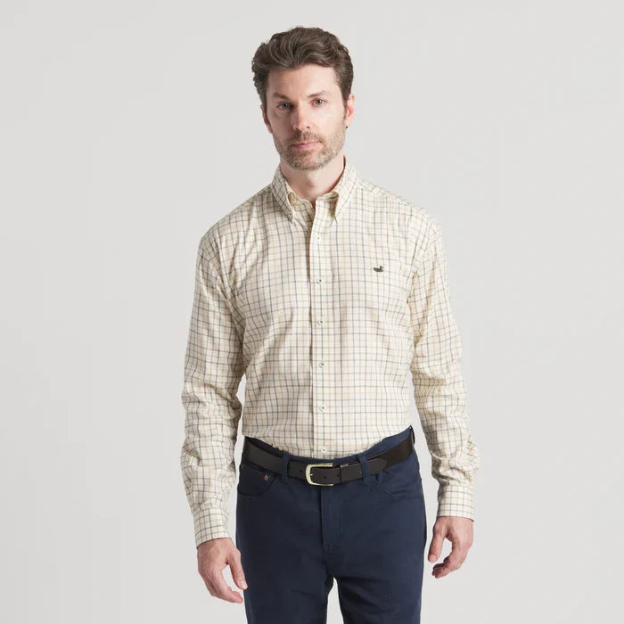 Southern marsh- chateau windowpane dress shirt button down