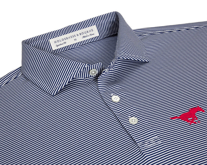 Southern Methodist University Perkins Shirt: Navy & White