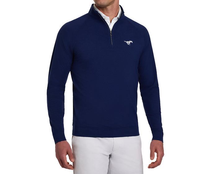 Southern Methodist University Westland Quarter-Zip: Navy