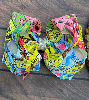 Spongebob Squarepants DBL Stack Bling Bow