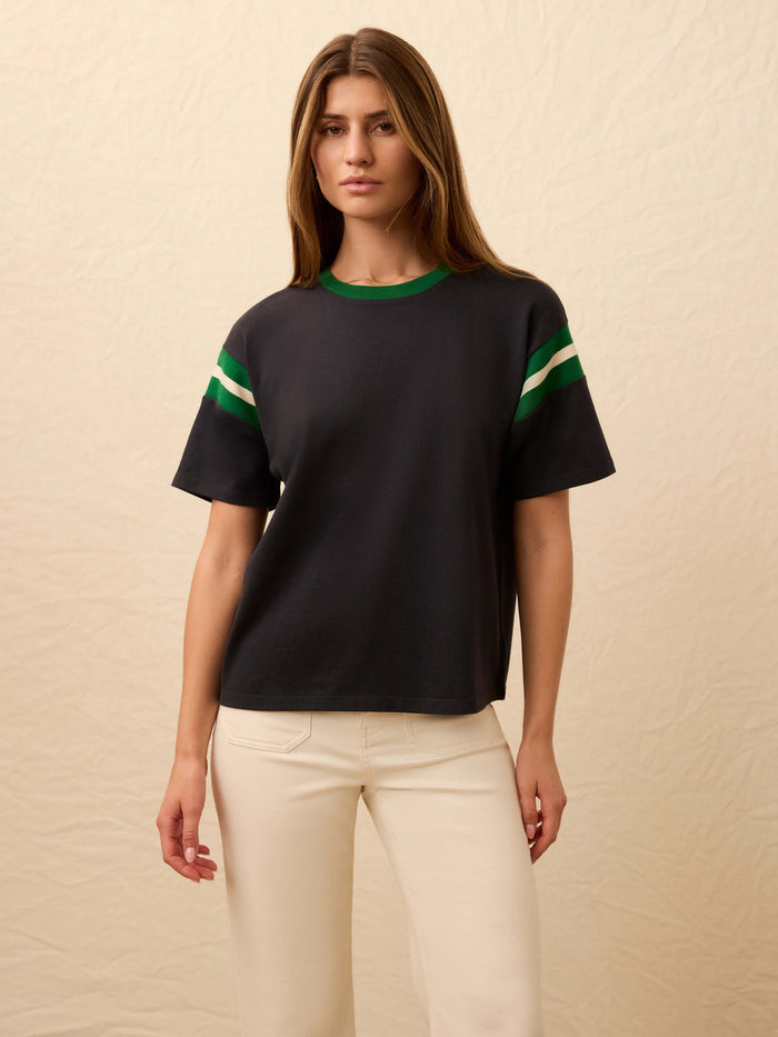 | Sport Jersey Throwback Tee - Navy Varsity | Faherty Brand