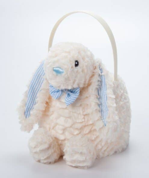 Spring Easter Bunny Basket Assortment Cream Pink, Cream Blue