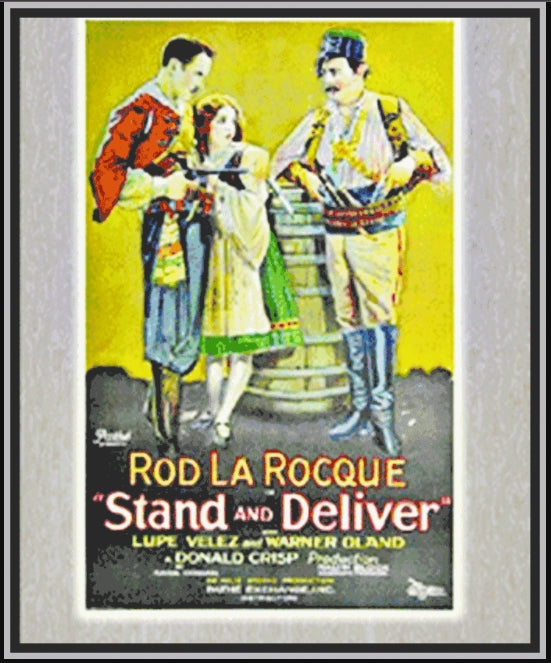 STAND AND DELIVER - 1928 - ROD LA ROCQUE - SILENT - RARE DVD
