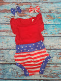 Stars and Striped Bummie Set