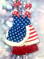 Stars & Stripes Ruffle 2pc