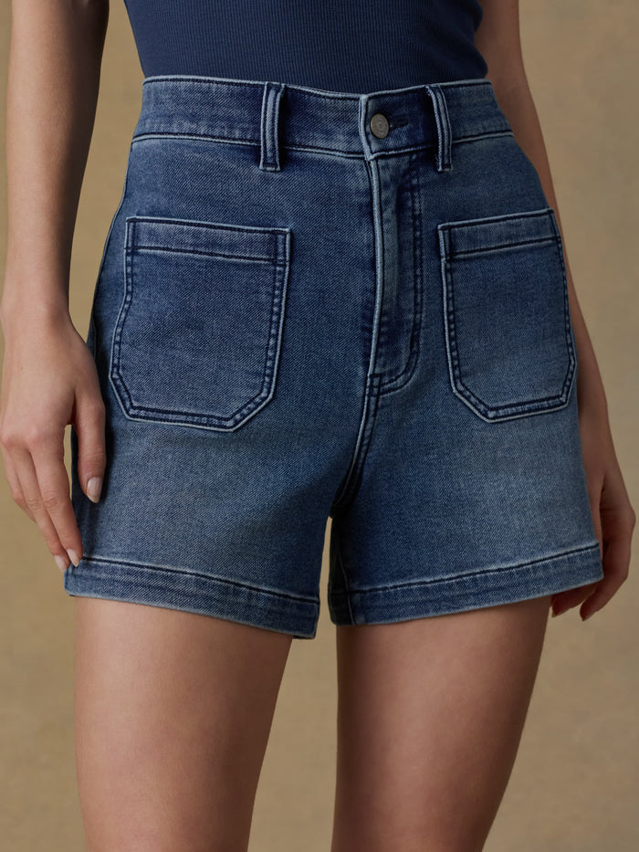 | Stretch Terry Patch Pocket Short - Riverton | Faherty Brand