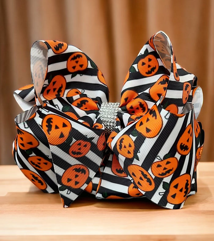 Striped JOL Bling Bow