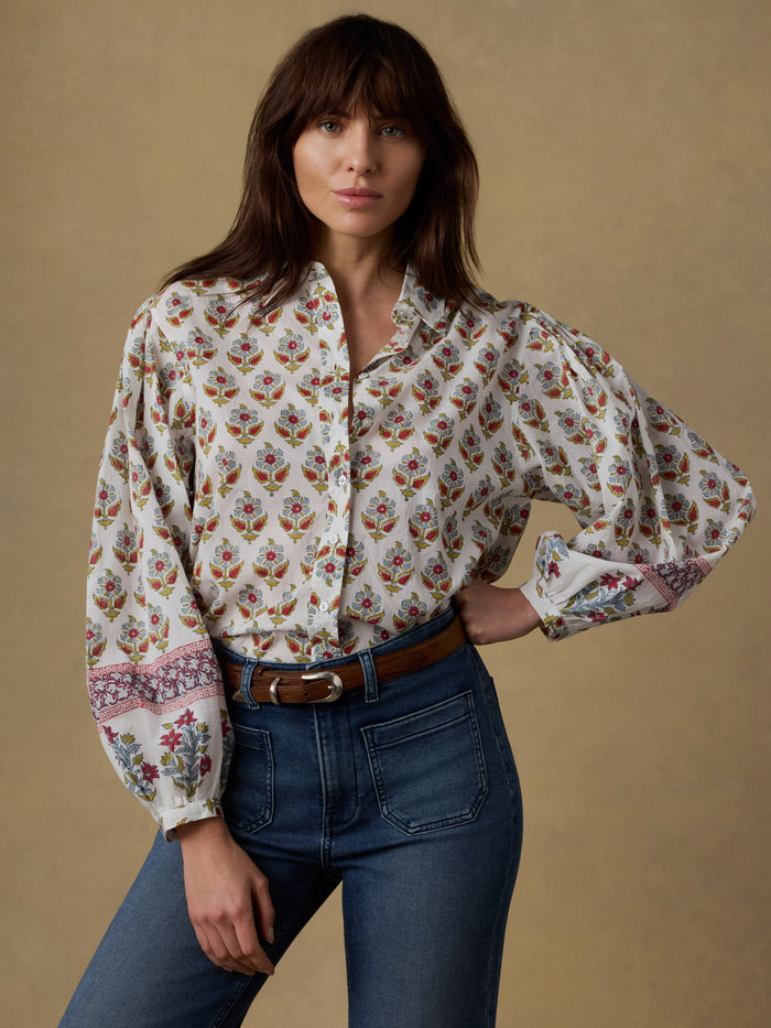 | Suki Blouse - Antique Bouquet | Faherty Brand