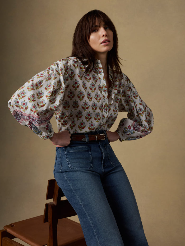 | Suki Blouse - Antique Bouquet | Faherty Brand