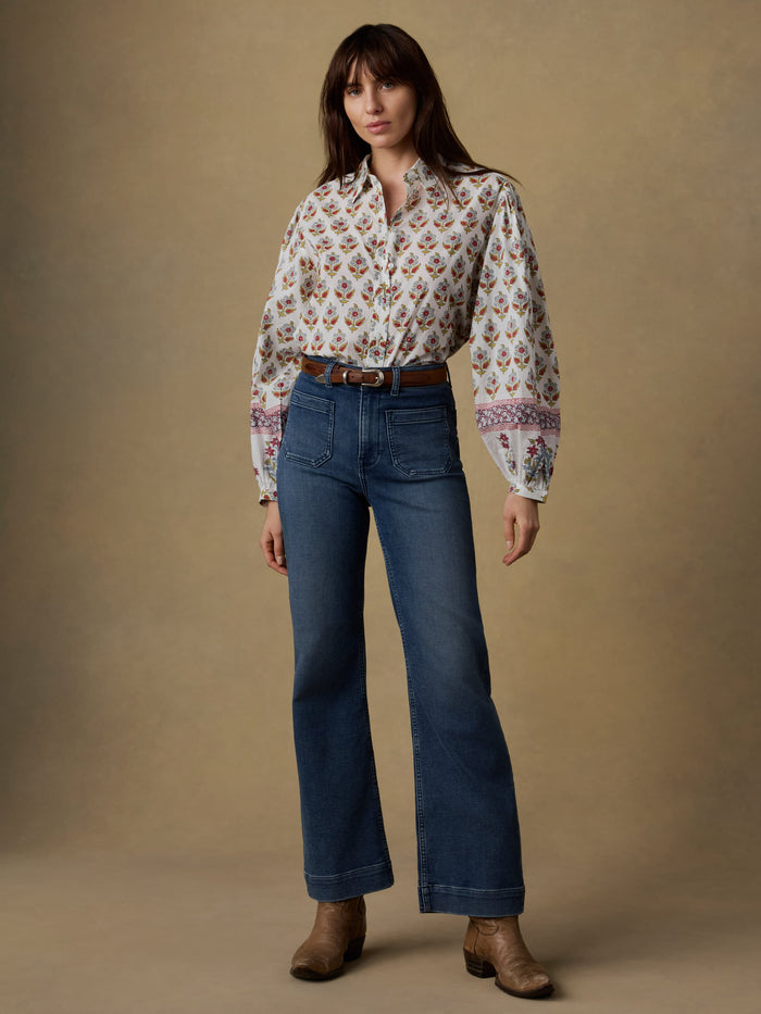 | Suki Blouse - Antique Bouquet | Faherty Brand