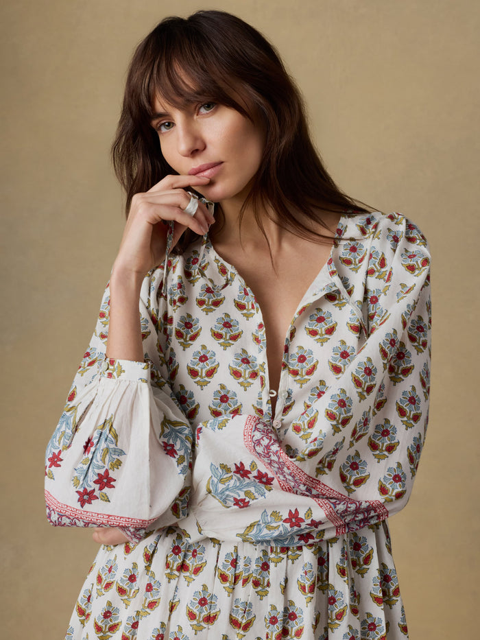 | Suki Dress - Antique Bouquet | Faherty Brand
