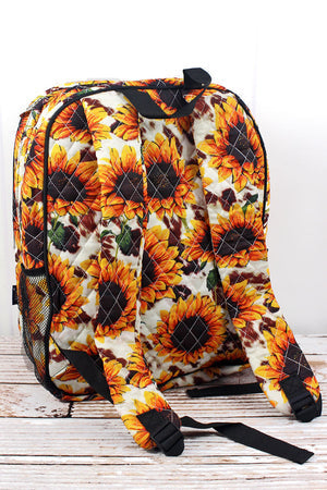Sunflower quilted Backpack