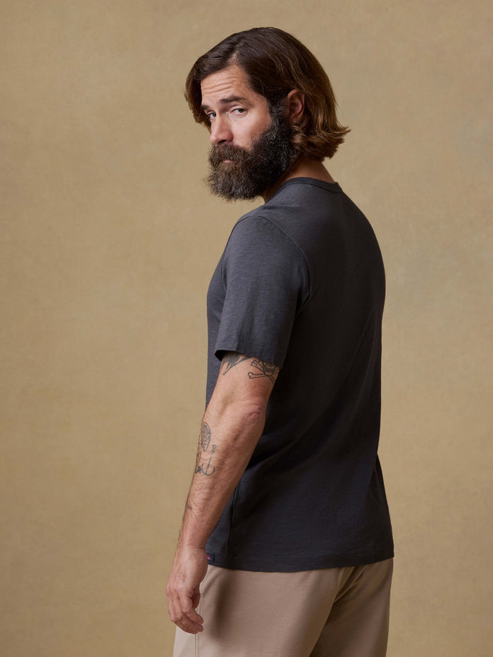 | Sunwashed Regenerative Tee - Graphite | Faherty Brand