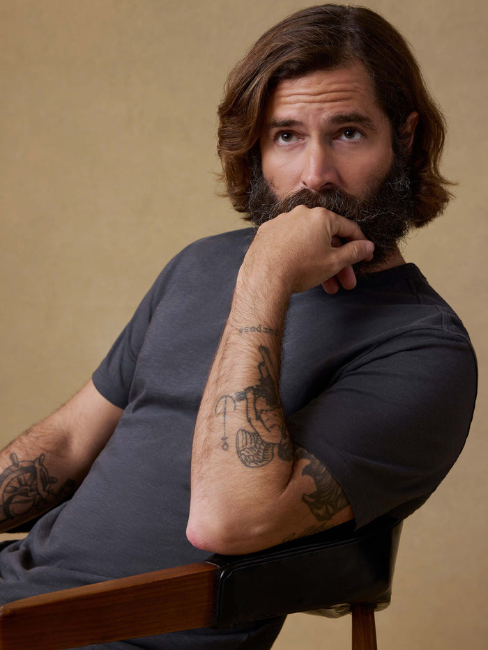 | Sunwashed Regenerative Tee - Graphite | Faherty Brand