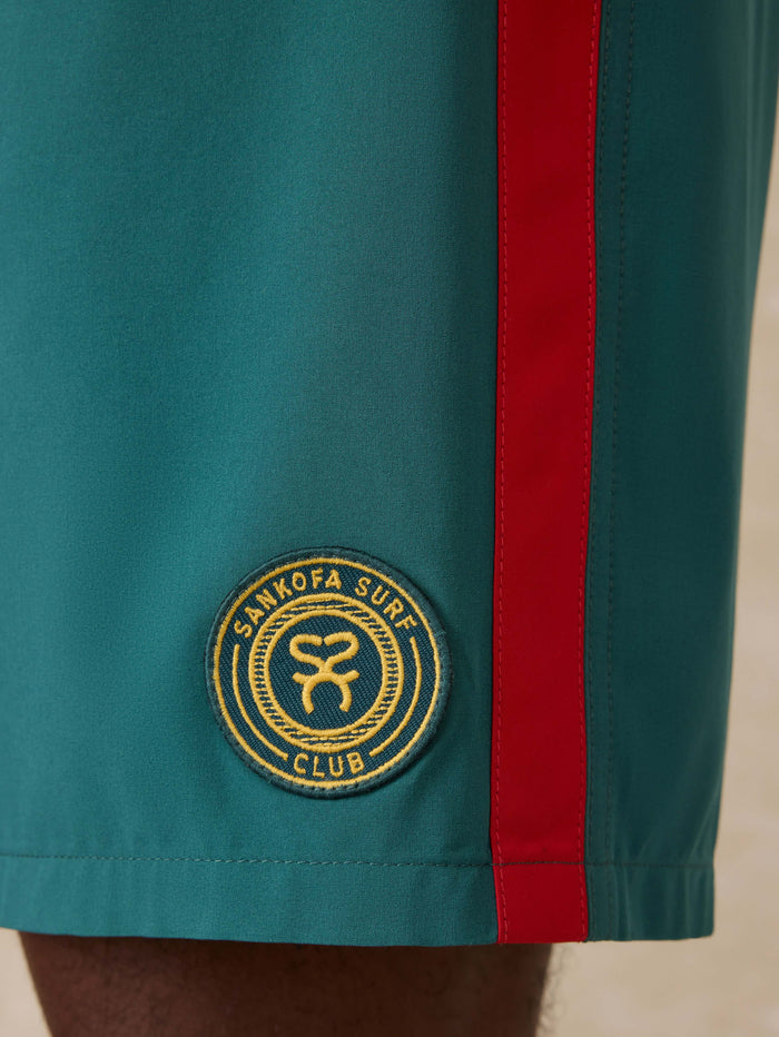 | Surf Ghana Boardshort - Agonda Green | Faherty Brand