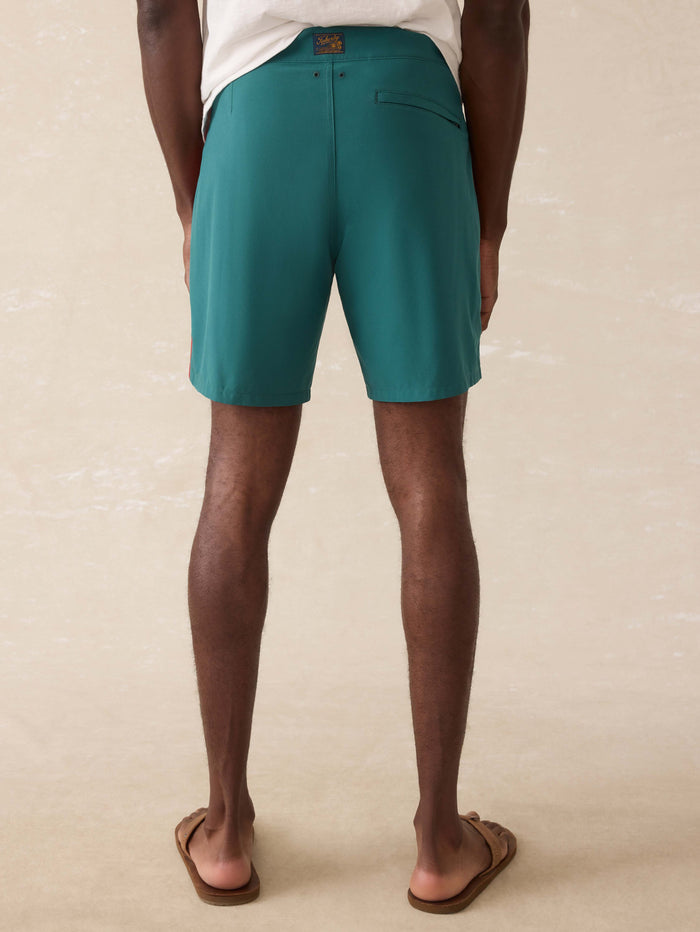 | Surf Ghana Boardshort - Agonda Green | Faherty Brand