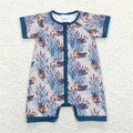 Teal Duck Zip Up Pj