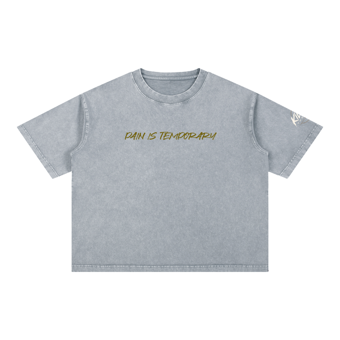 Temporary Pain Mineral Wash Boxy Cotton T-Shirt