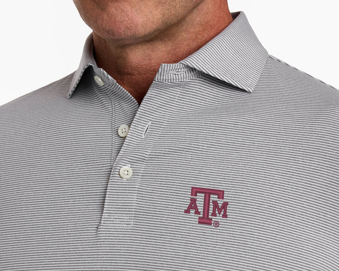 Texas A&M University Perkins Shirt: Gray & White