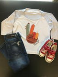 Thankful Turkey Peace Hand Raglan