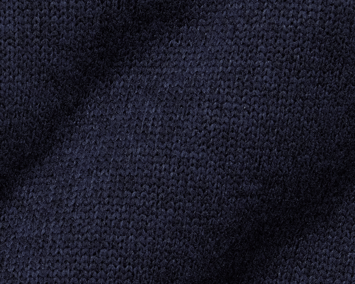Close-up of Holderness & Bourne Men’s Navy Zip Up Jacket fabric texture