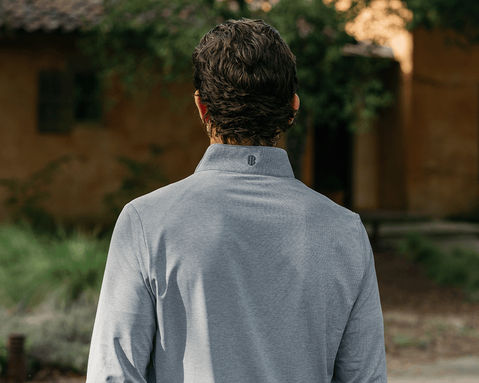 The Bell Quarter-Zip: Heathered Gray