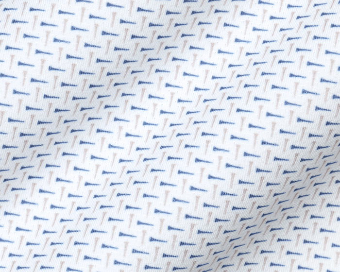 The Cromwell Shirt: Dune & Pacific Blue