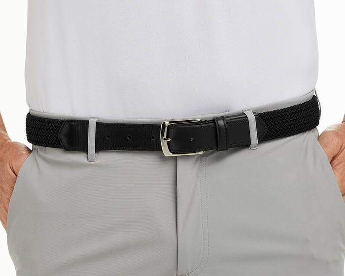 Holderness & Bourne The Fischer Men's Black Braided Belt