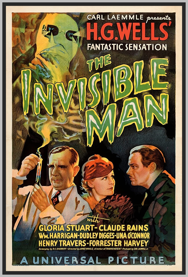 THE INVISIBLE MAN - COLORIZED - 1933 - CLAUDE RAINS - RARE DVD