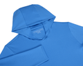 The Jackson Boys Hoodie: Horizon Blue, showcasing a long-sleeve design with a hood, crafted from soft, stretchy fabric for performance, featuring UPF 50+ protection.