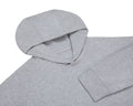 The Lawson Hoodie: Heathered Gray, features a long-sleeve design with a seamless hood and cuffs, crafted for warmth with ultra-soft fabric, minus drawstrings.