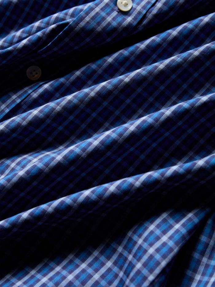 | The Movement™ Shirt - Navy Feather Gingham | Faherty Brand