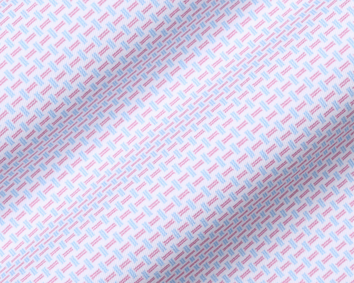 The Norman Shirt: Faded Mauve & Vista Blue