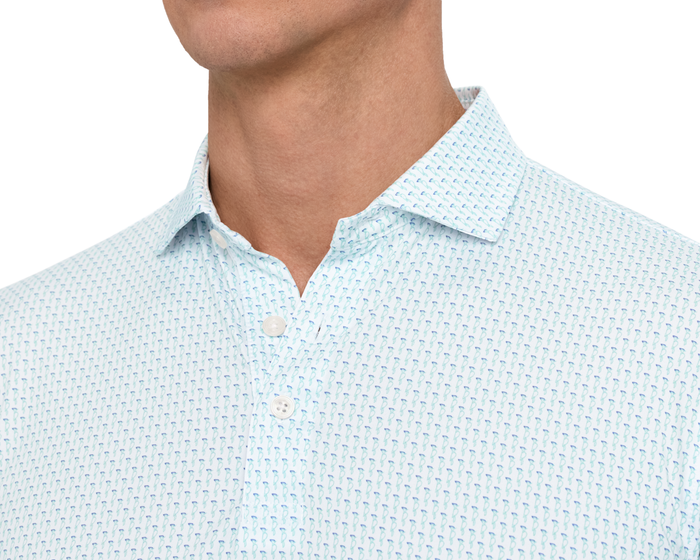 The Sprague Shirt: Cascade Green & Pacific Blue