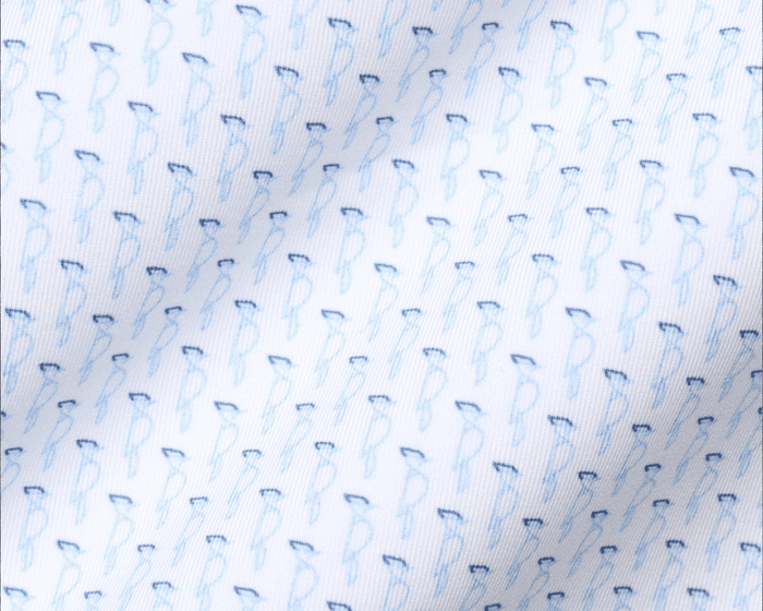 The Sprague Shirt: Vista Blue & Pacific Blue