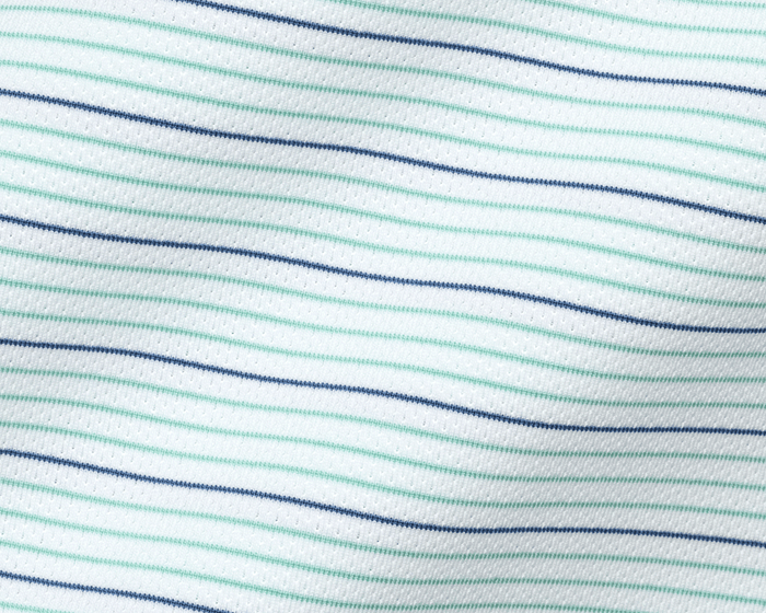 The Stanley Shirt: White/Cascade Green/Pacific Blue