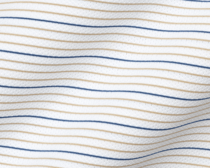The Stanley Shirt: White/Dune/Pacific Blue