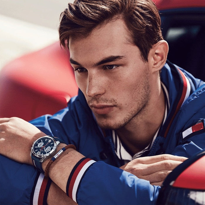 Tommy Hilfiger 1791476 Decker Men's Blue Silicone Watch