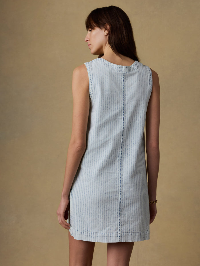 | Topsail Denim Malibu Dress - Breakwater Stripe | Faherty Brand