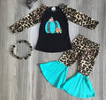 Turquoise and leopard pumpkin 2pc
