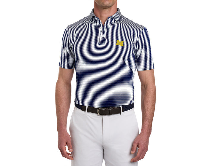 University of Michigan Maxwell Shirt: Navy & White
