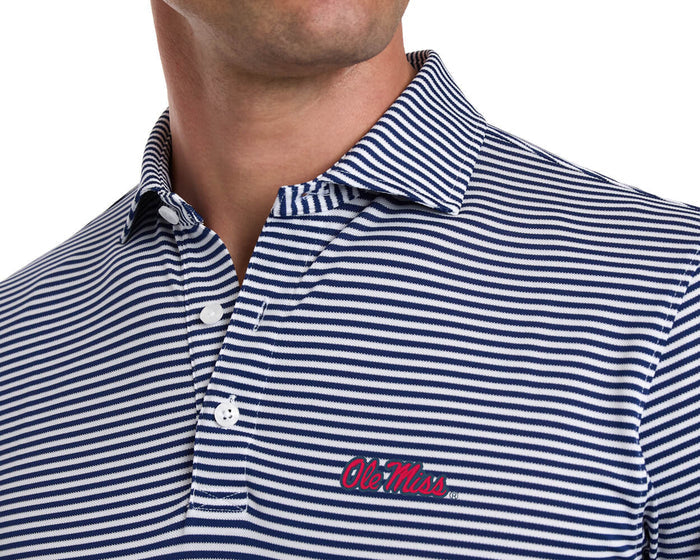 University of Mississippi Maxwell Shirt: Navy & White
