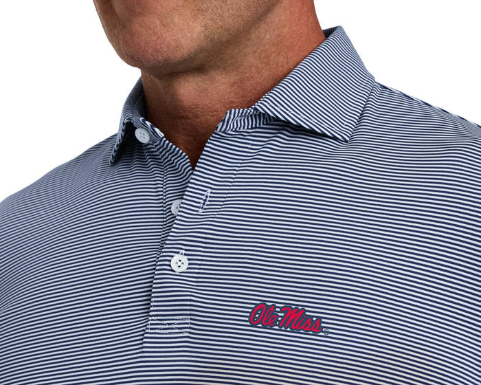 University of Mississippi Perkins Shirt: Navy & White