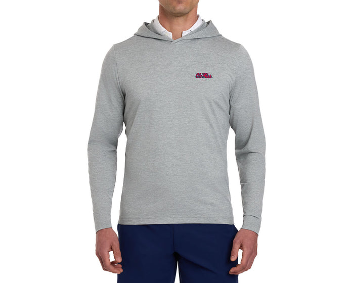 University of Mississippi Stowe Hoodie: Heathered Gray