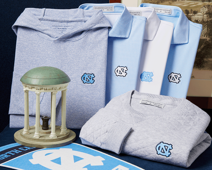 University of North Carolina Hamilton Hoodie: Pacific Blue & White