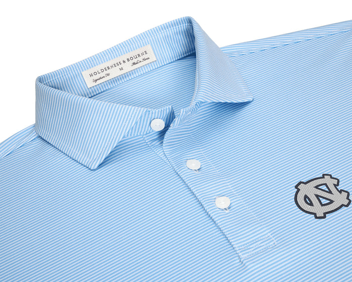 University of North Carolina Perkins Shirt: Vista Blue & White